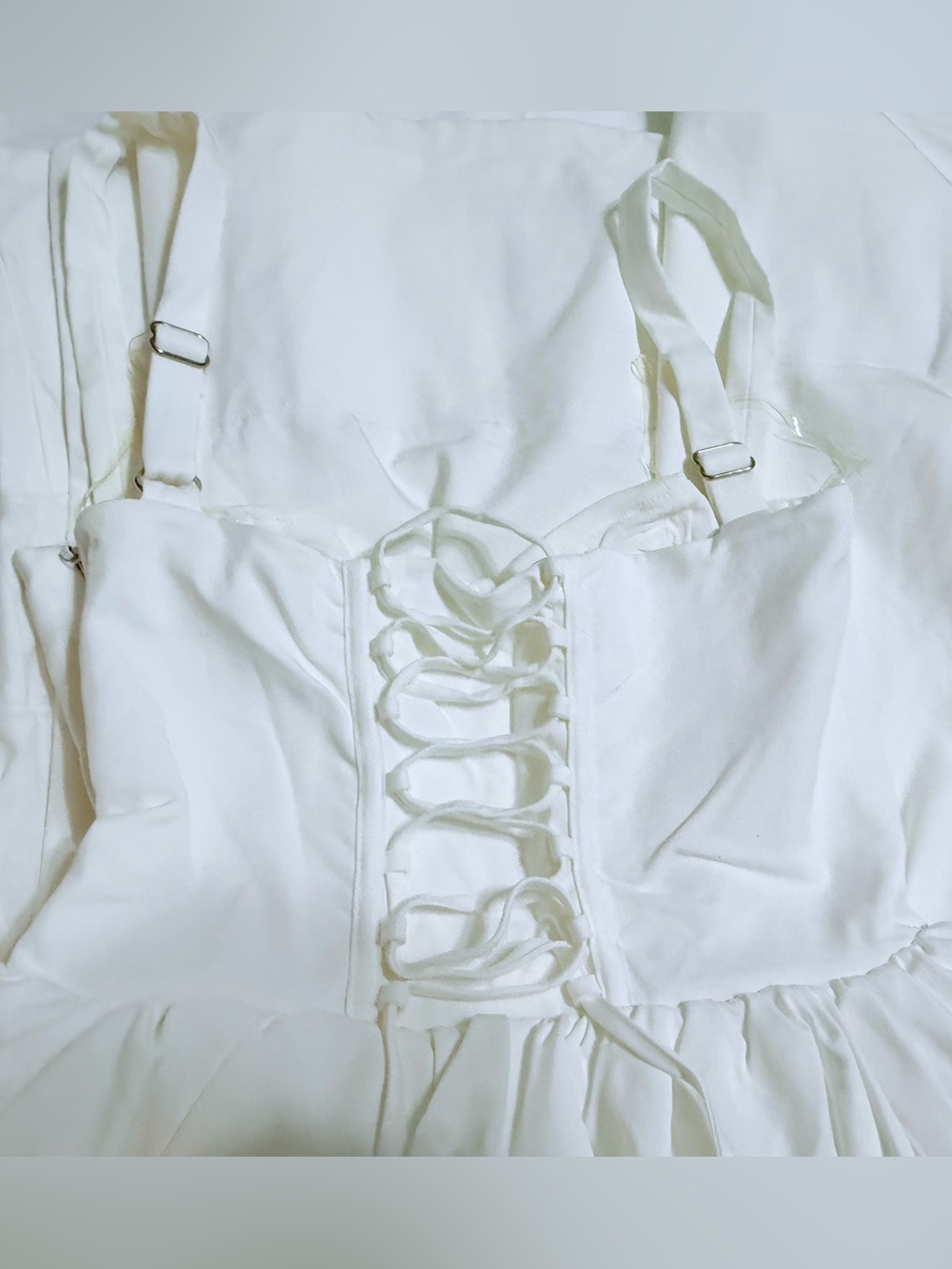 HOUSE OF CB 'Kelly' White Corset Midi Dress S Cup A-C NWOT - Picture 8 of 11